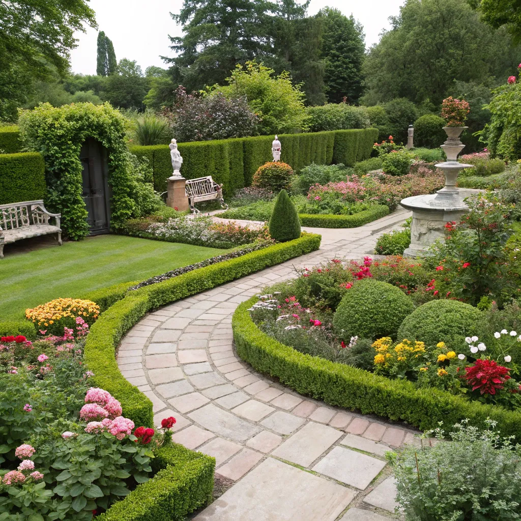 Lush green garden design